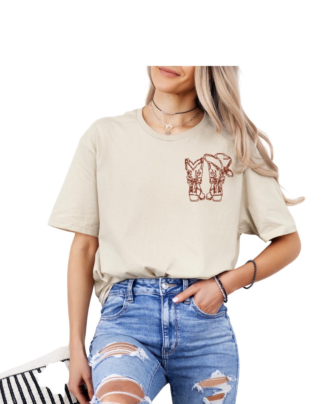 cowboy boot t-shirt