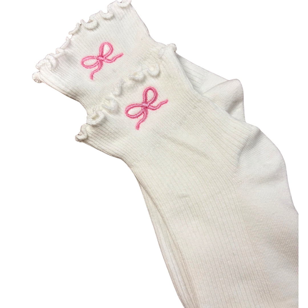 Bow ankle socks