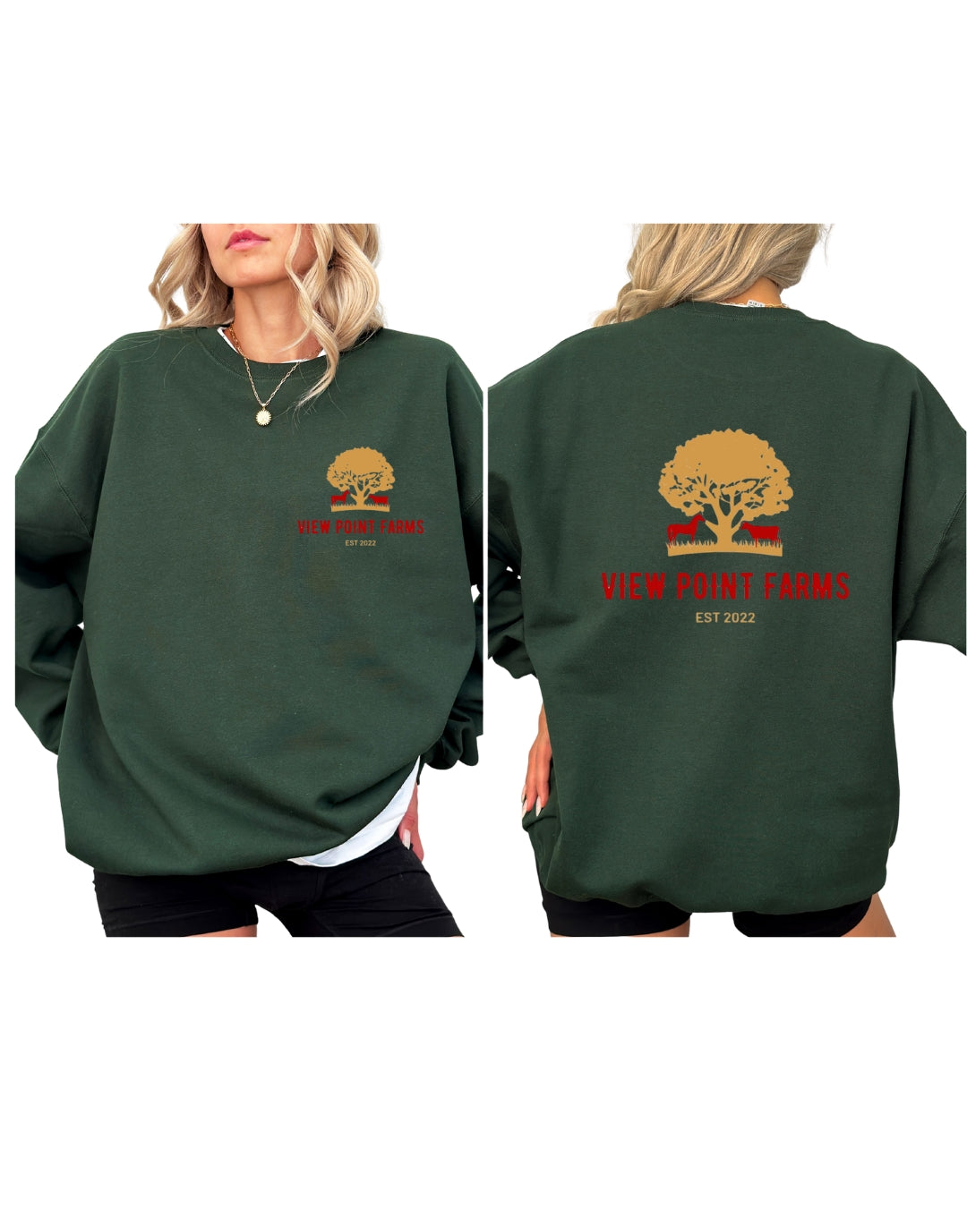 VPF crewneck front and back