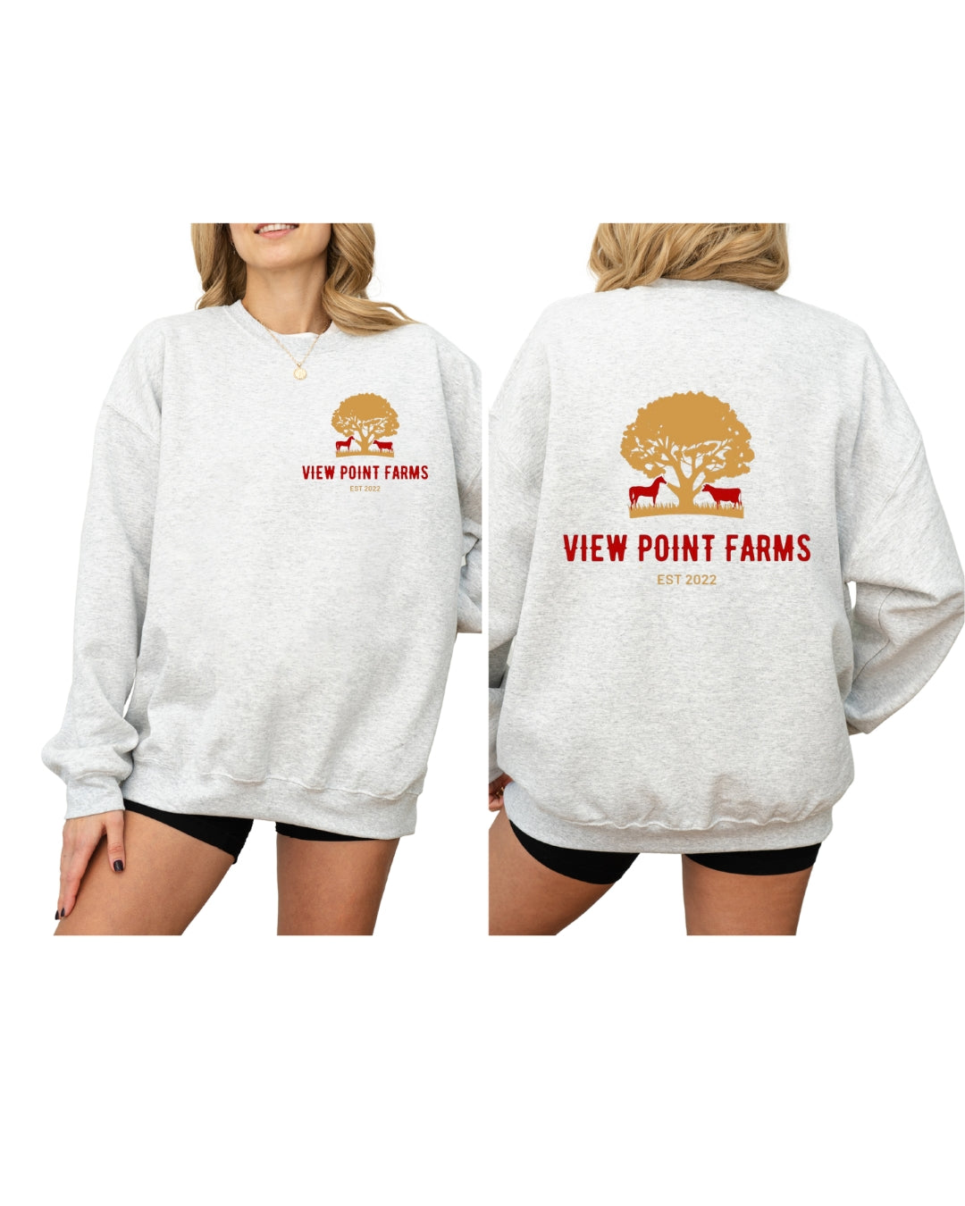 VPF crewneck front and back