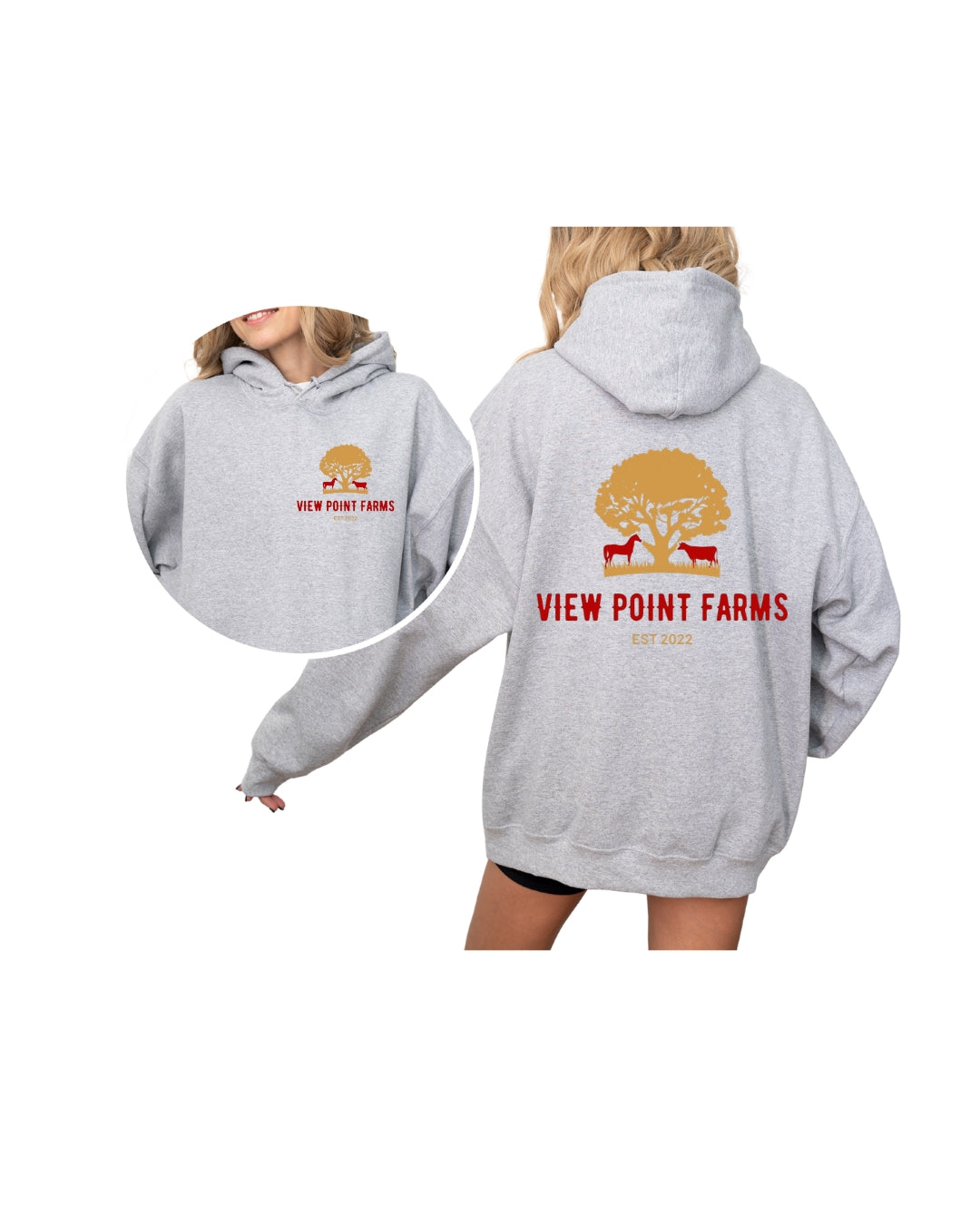 VPF hoodie front and back