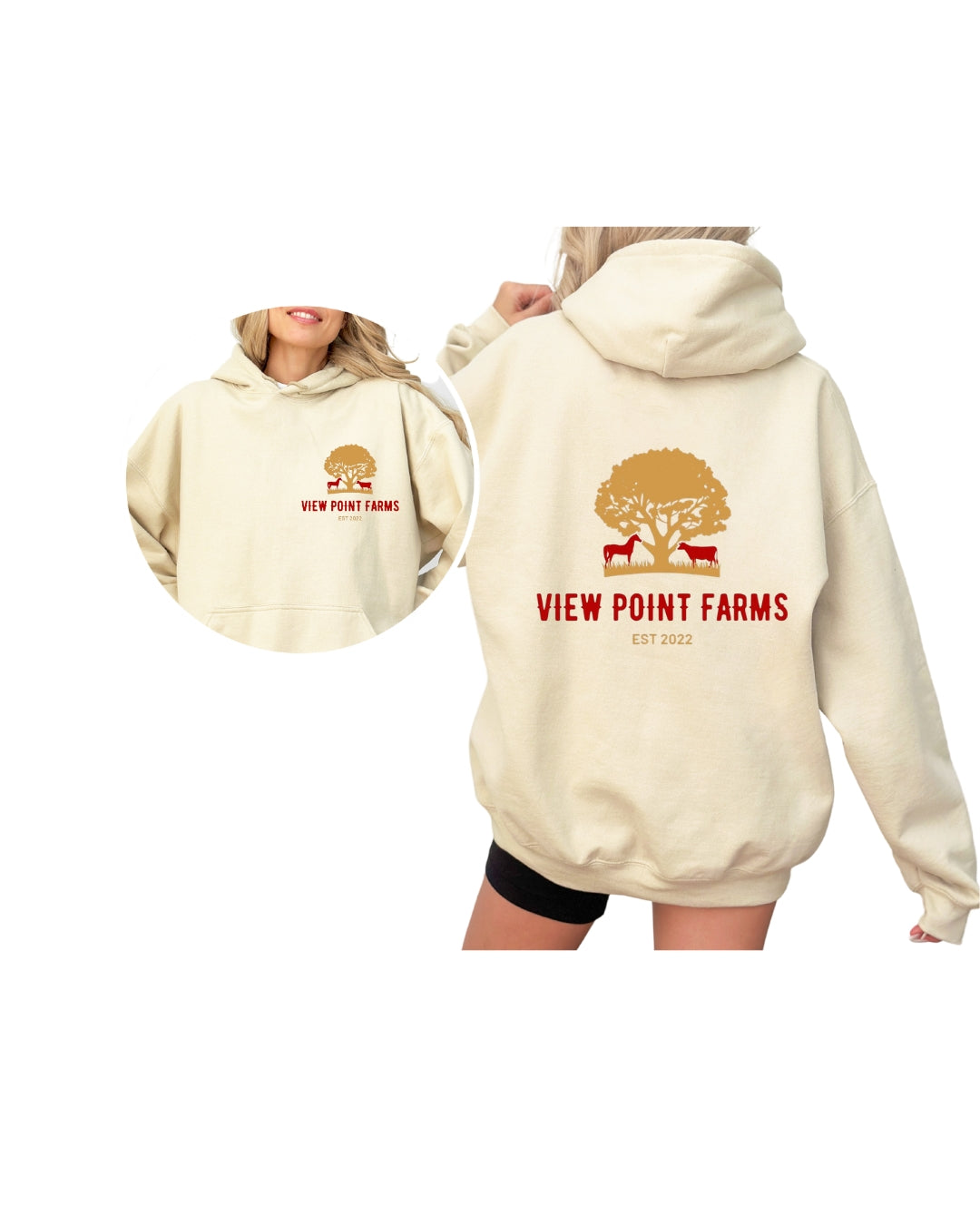 VPF hoodie front and back