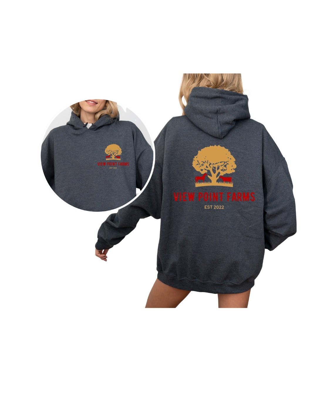 VPF hoodie front and back