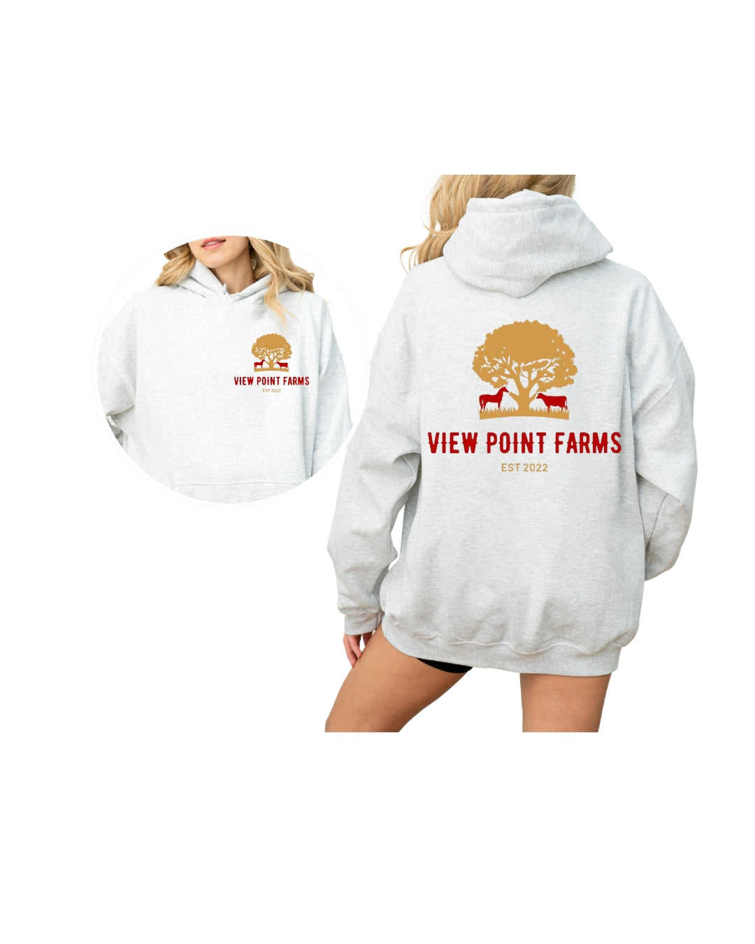 VPF hoodie front and back